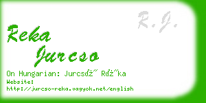 reka jurcso business card